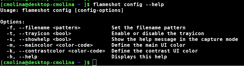 flameshot commands